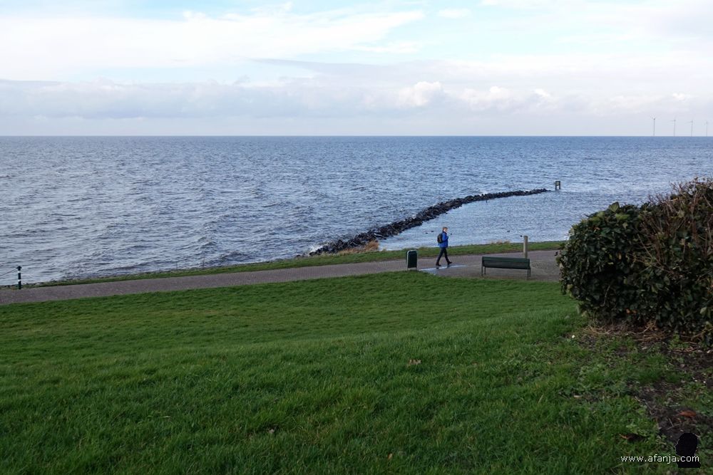 zicht op het IJsselmeer